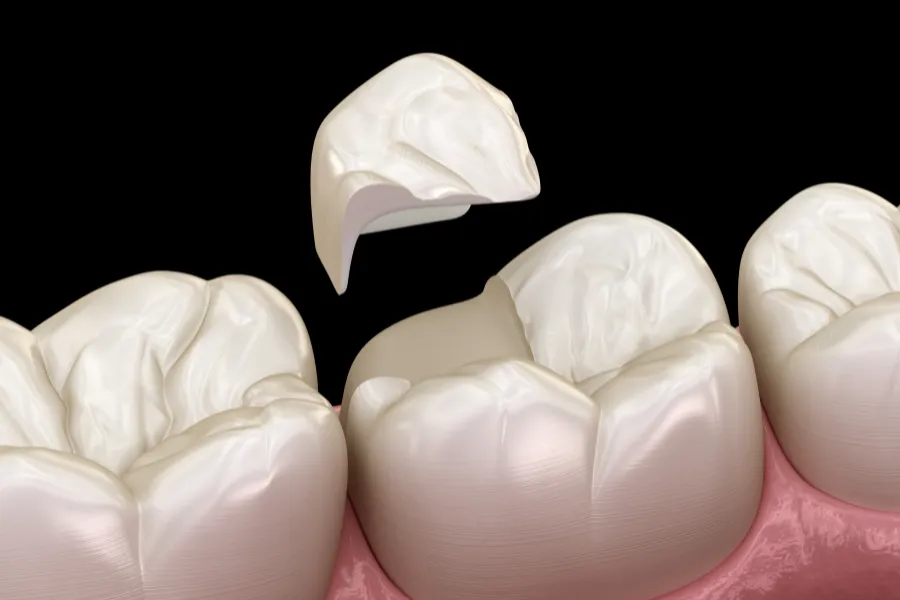 porcelain inlays and onlays
