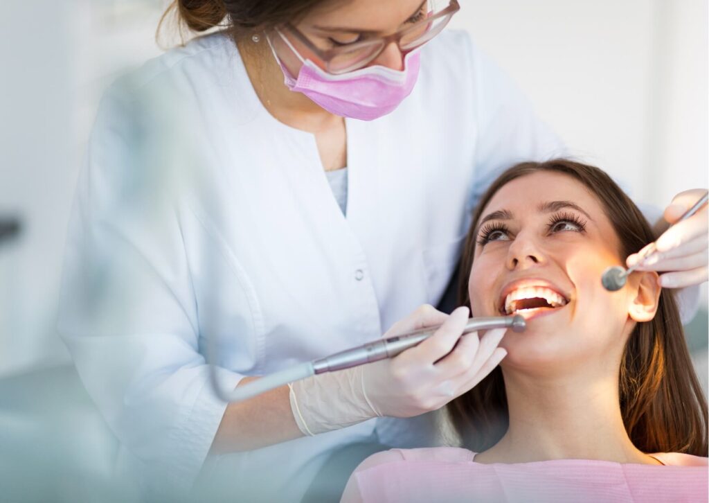 Patient undergoing a tooth extraction consultation and treatment, illustrating the dental procedure and typical timeline for removing a tooth.